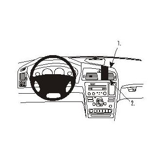 Brodit ProClip pre Volvo V70 N 00-08/XC70 00-07, zosilnený, na stred