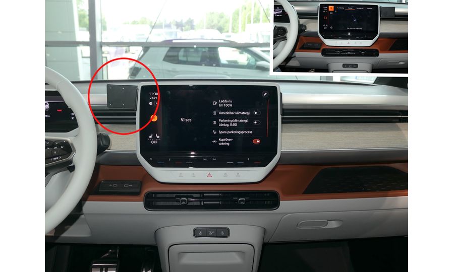 Brodit Montážny držiak ProClip pre Volkswagen ID. Buzz 23-24 (len 12" displej), na stred