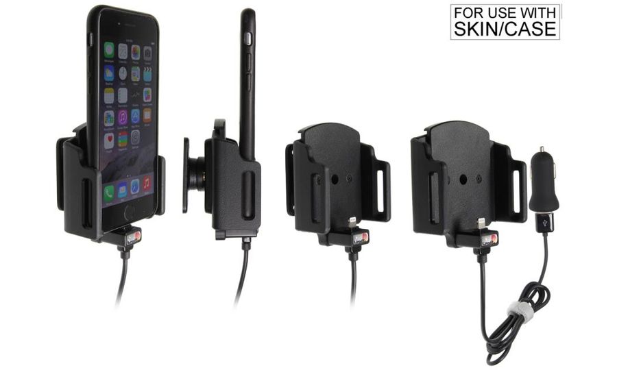 Brodit držiak do auta pre Apple iPhone SE(2022/2020)/Xs/X/8 v puzdre, nastaviteľný, CL/USB nabíjanie