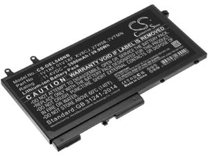 Batéria pre Chromebook DELL Latitude 5400, Inspiron 7591 2 v 1 a ďalšie, 3500 mAh, Li-Ion