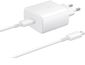 Cestovná rýchlonabíjačka Samsung USB-C s káblom, 45 W, biela, ekologické balenie