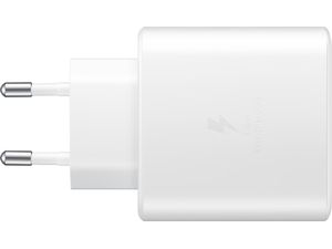 Cestovná rýchlonabíjačka Samsung USB-C bez kábla, 45 W, biela, ekologické balenie