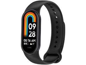 Mobilly Basic silikónový náhradný náramok pre Mi Band 8 - čierny