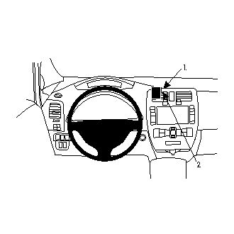 Brodit ProClip montážna konzola pre Nissan Leaf 11-17, na stred