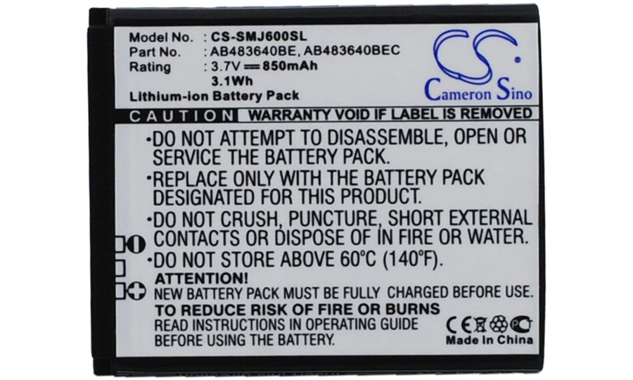 Batérie pre Samsung S8300, S7350, F110, J600, M600, Li-ion 3,7V 850mAh
