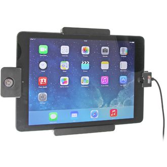 Brodit držiak do auta na Apple iPad 9.7 New, bez puzdra, s nabíjaním z cig. zapaľovača/USB/zámok