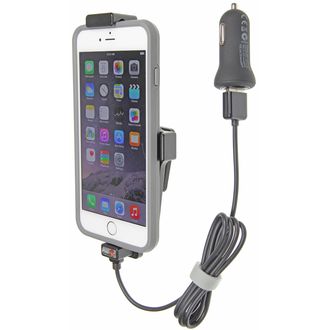 Brodit držiak Apple iPhone 14/13/12/11 Pro Max/Xs Max/14/8/7/6s Plus v puzdre, s pružinou, CL/USB
