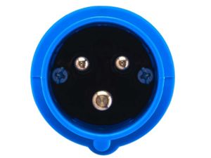 Zelený adaptér červený CEE 16A 400V na modrý CEE 16A 230V, IP44