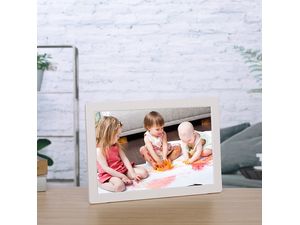 Fotorámik 17", diaľkové ovládanie, podpora kariet SD, biely