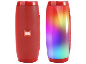 T&G TG157, prenosný reproduktor, RGB, červený