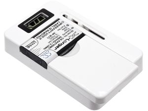 Cameron Sino univerzálna nabíjačka batérií s LCD displejom do USB, biela