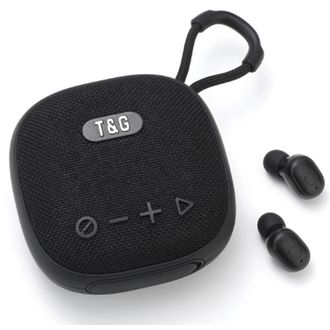 T&G TG-813 2V1, bezdrôtový reproduktor + slúchadlá TWS, čierna