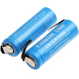 Batéria 14430 s montážnymi doskami, 2 ks, 700 mAh