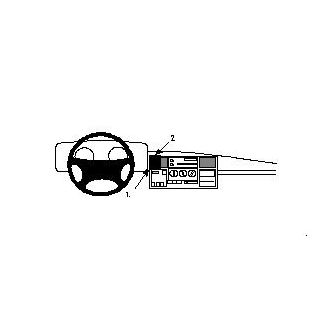 Brodit ProClip pre Land Rover Discovery 94-04 (nie drevený dekor), pre stred