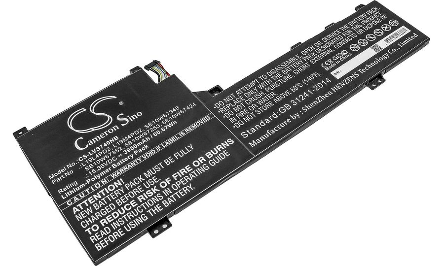 Batéria pre Lenovo Yoga S740 14, IdeaPad S740-14IIL, IdeaPad S740-14IIL-81RT, 3950 mAh, Li-Pol