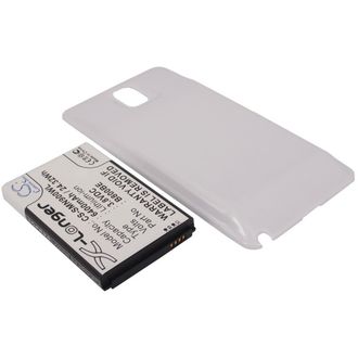 Batérie pre Samsung Galaxy Note 3 (ekv.B800BC) 6400mAh Li-ion, rozšírená vrátane bieleho krytu