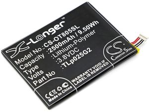 Batérie pre Alcatel One Touch Pixi 8" (ekv. TLP025G2), 2500mAh
