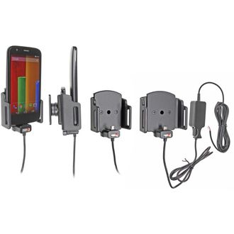 Brodit držiak do auta na mobilný telefón s microUSB nastaviteľný skrytým pon. š.62-77 mm, tl.6-10mm