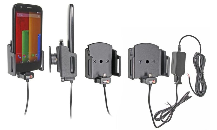 Brodit držiak do auta na mobilný telefón s microUSB nastaviteľný skrytým pon. š.62-77 mm, tl.6-10mm