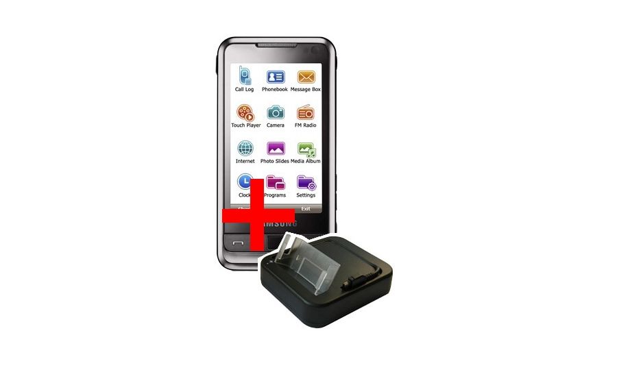 Samsung i900 Omnia + navigácia + batéria + bezplatné puzdro a kolíska