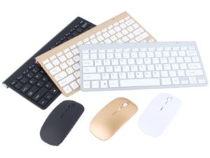Mobilly Bezdrôtová klávesnica a myš pre Android, Mac, Windows, strieborná