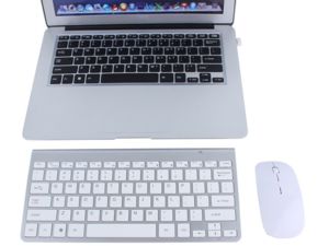 Mobilly Bezdrôtová klávesnica a myš pre Android, Mac, Windows, strieborná