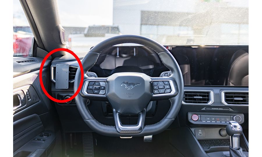 Brodit Montážny držiak ProClip pre Ford Mustang 24-25, vľavo na mriežke chladiča