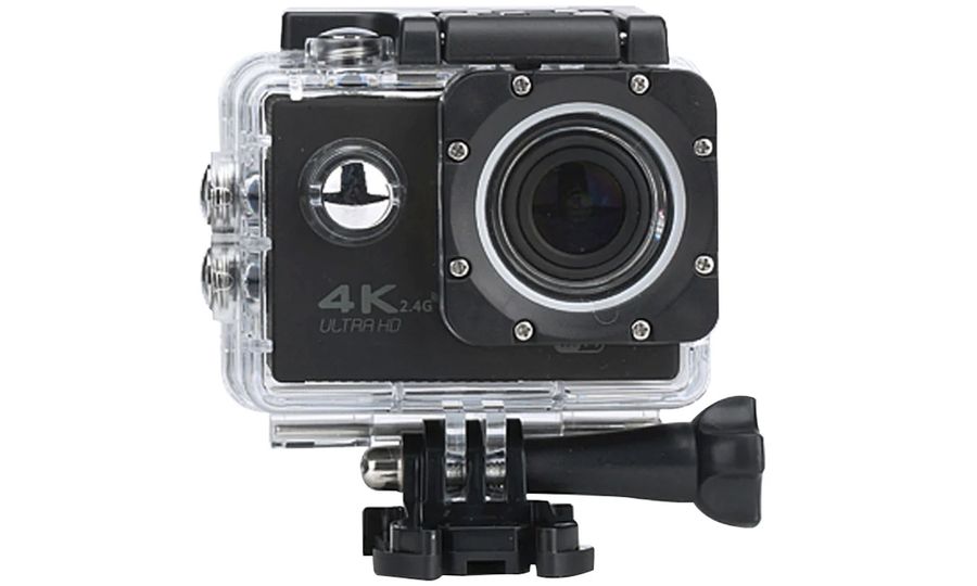 Ultra akčná kamera, 4K/60 FPS, 1080p video, s príslušenstvom, čierna