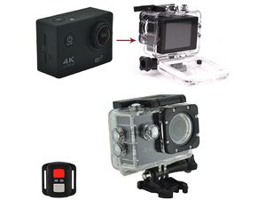 Ultra akčná kamera, 4K/60 FPS, 1080p video, s príslušenstvom, čierna