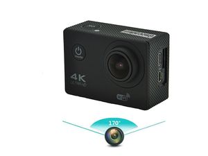 Ultra akčná kamera, 4K/60 FPS, 1080p video, s príslušenstvom, čierna