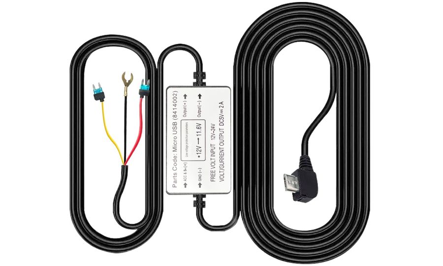 AZDOME Hardwire Kit MicroUSB súprava na napájanie kamier v parkovacom režime