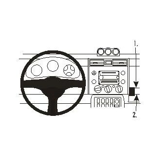 Brodit ProClip montážna konzola pre Toyota FJ Cruiser 07-15, na stred vpravo