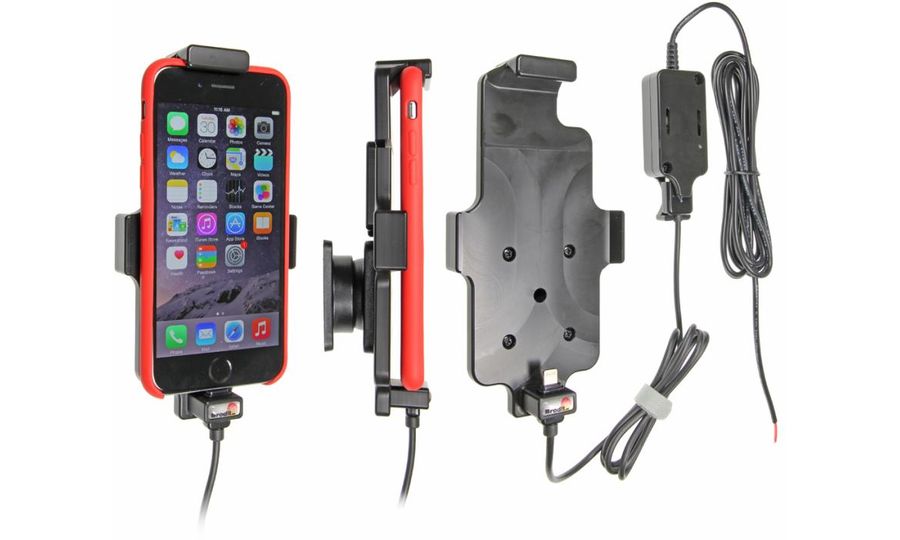 Brodit držiak do auta na Apple iPhone 12 Mini/SE2020/8/7/6s/6 v puzdre, s pružinou, sa skytým pon.