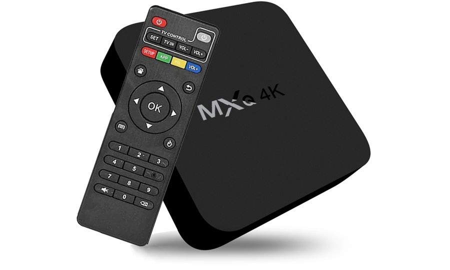 Multimediálne centrum MXQ, Android TV, čierna