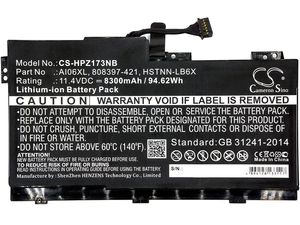 Batéria pre HP Zbook 17 G3, 8300mAh