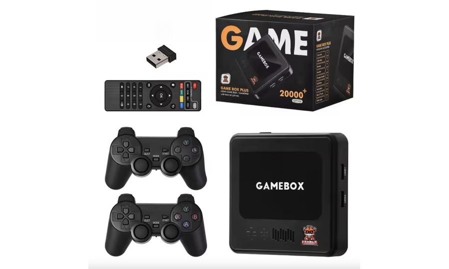 GAMEBOX G10, podpora 40 000 hier, dva ovládače, 128 GB, čierna