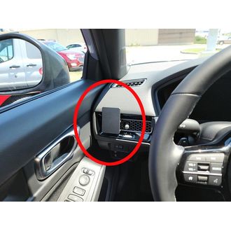 Brodit ProClip pre Honda Civic 22-24, vľavo na mriežke chladiča