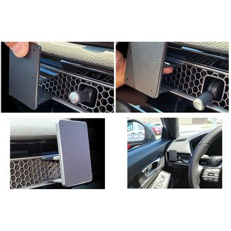 Brodit ProClip pre Honda Civic 22-24, vľavo na mriežke chladiča