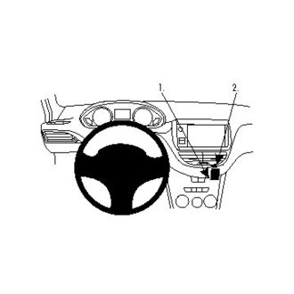 Brodit ProClip montážna konzola pre Peugeot 208/Peugeot 2008 12-19, na stred