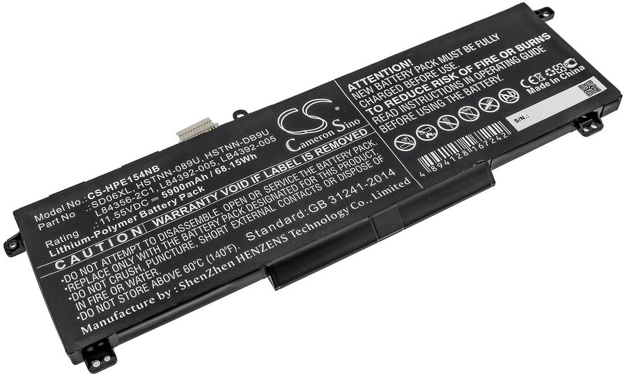 Batéria pre HP Omen 15 2020, Omen 15-Ek0000 a ďalšie, 5900 mAh, Li-Ion