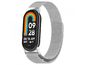 Mobilly Milánsky ťahový celokovový náhradný náramok pre Xiaomi Mi Band 8 - Silver