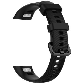 Mobilly Náhradný silikónový remienok pre Honor Band 5 a 4, čierny