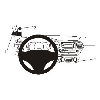 Brodit ProClip montážna konzola pre Hyundai i10 14-19, vľavo na stĺpik