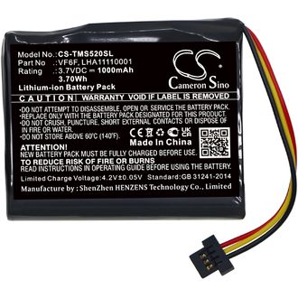 Batéria pre Tomtom Start 52, 1000 mAh, Li-Ion