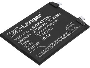Batéria pre Vivo Iqoo 9 Pro, 9 Pro 5G, 2250 mAh, Li-Ion