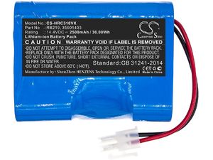 Batéria pre Hoover RBC, 2500 mAh, Li-Ion