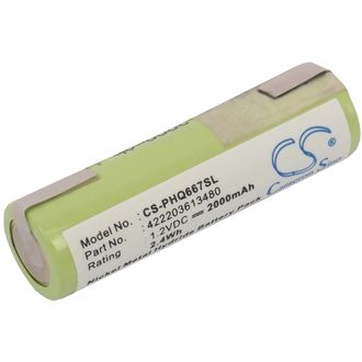 Batéria pre Philips, Grundig, Remington, Wahl, 2000mAh, Ni-Mh
