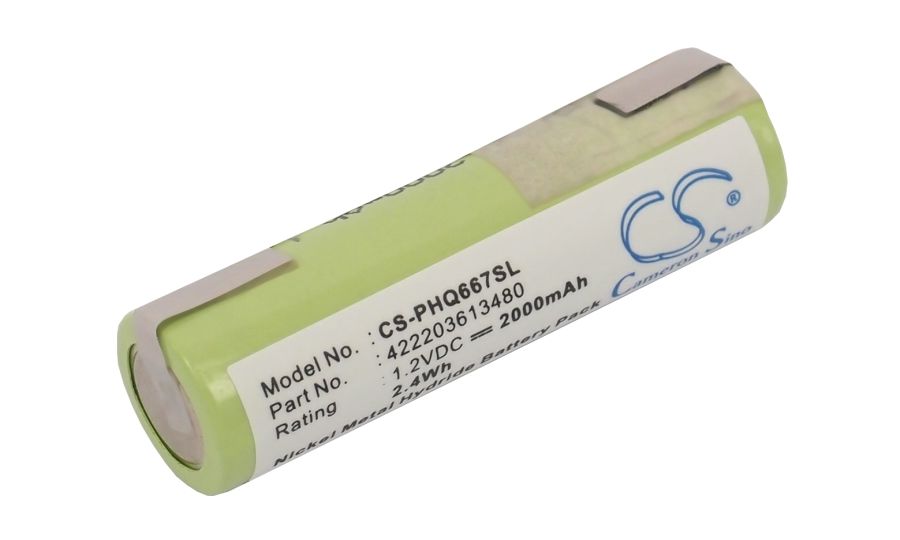 Batéria pre Philips, Grundig, Remington, Wahl, 2000mAh, Ni-Mh
