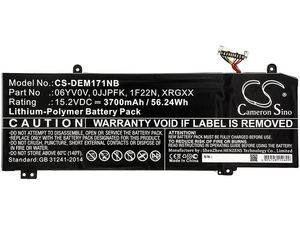 Batéria pre Dell Alienware M15 / M17 / G5 / G7 a ďalšie, 3700 mAh, Li-Pol