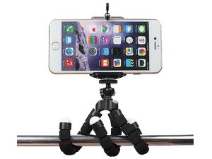Statív s držiakom mobilného telefónu, flexibilné nohy, statívový závit (napr. GorillaPod)